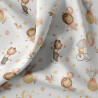 Printed Cotton SOUKI White / Old Rose